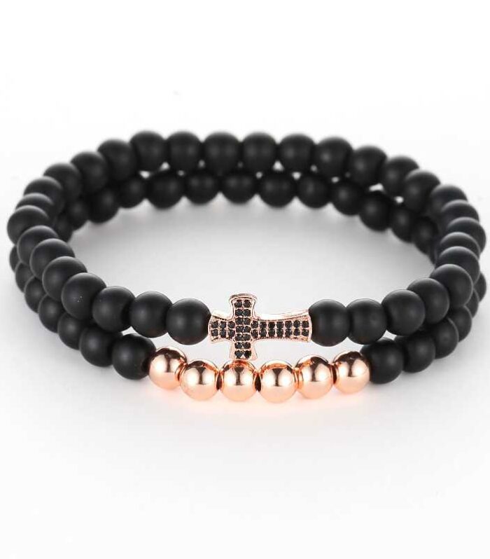 Cross Beaded rose