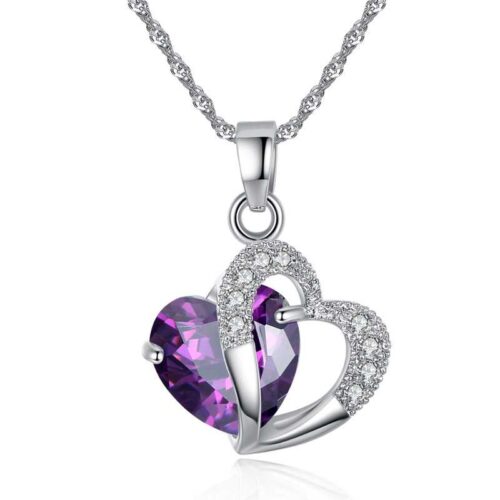 Crystal Heart Purple
