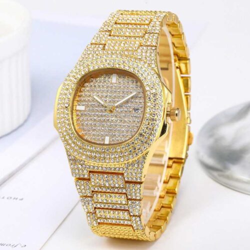 Iced-Out Gold Watch1